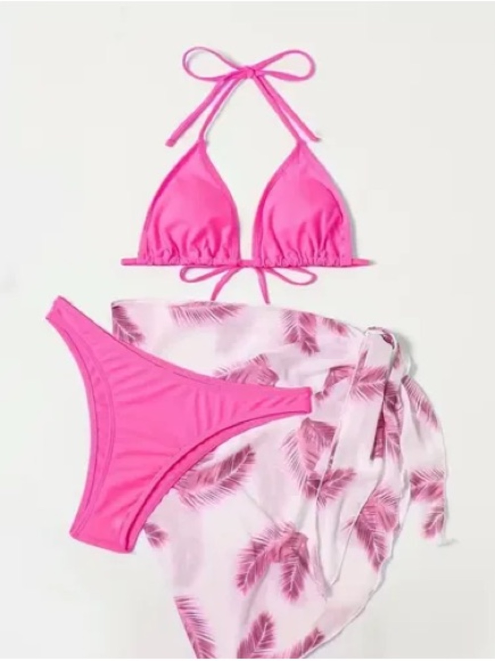 NWOT Feather Sarong, Pink